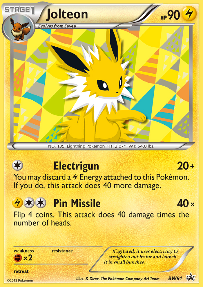 Jolteon — illustrated card