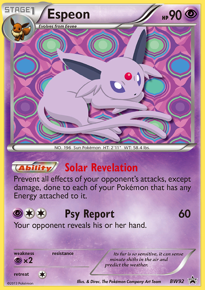 Espeon — illustrated card
