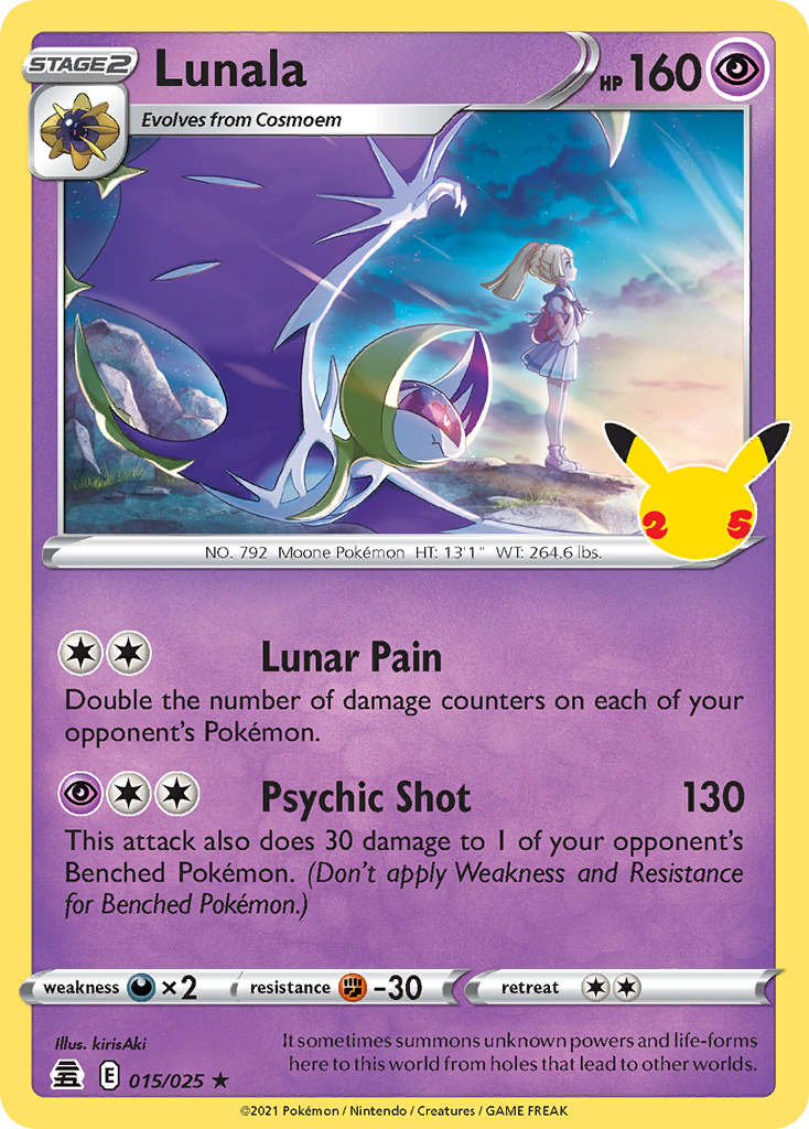 Lunala — illustrated card