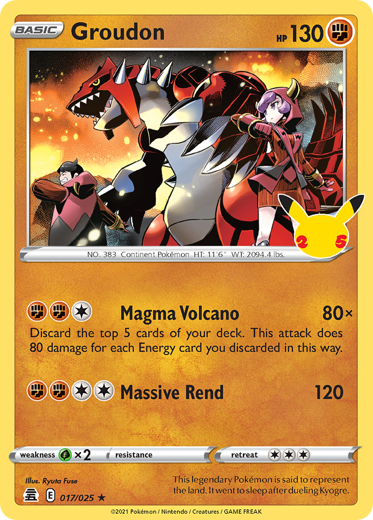 Groudon — illustrated card