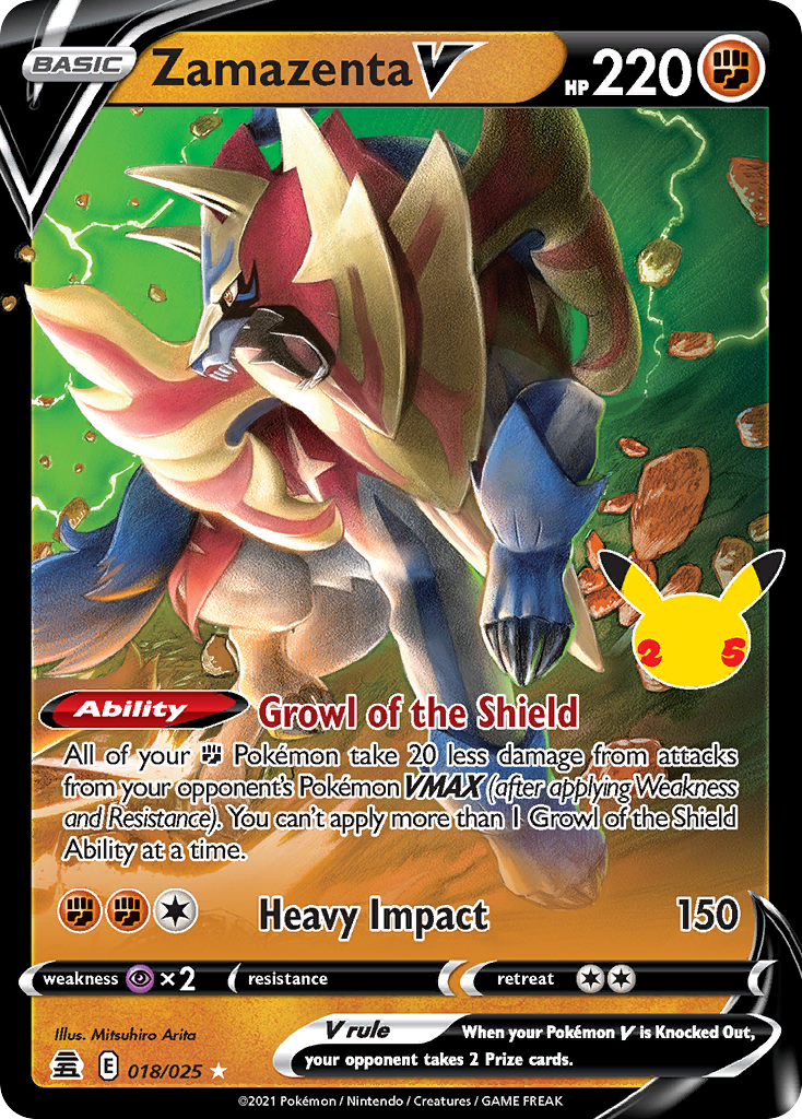 Zamazenta V — illustrated card