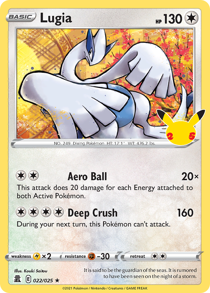 Lugia — illustrated card