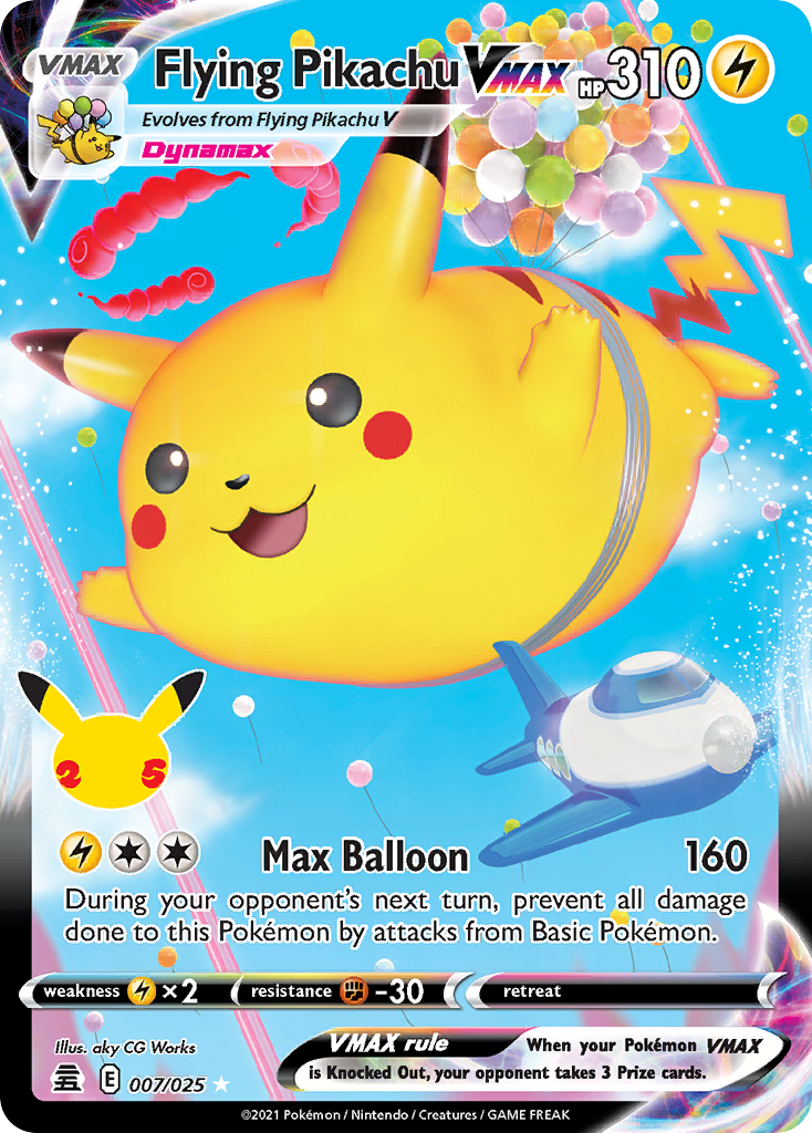 Flying Pikachu VMAX — illustrated card