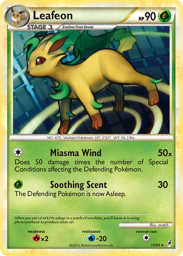 Leafeon — illustrated card