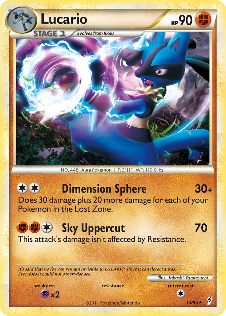 Lucario — illustrated card