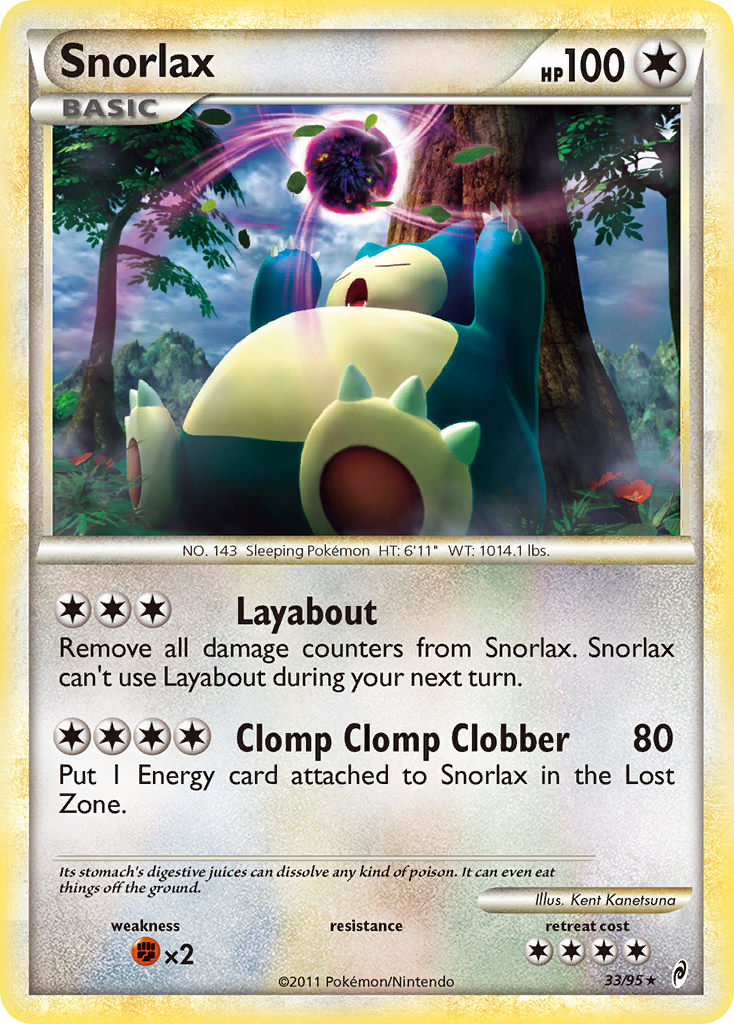 Snorlax — illustrated card