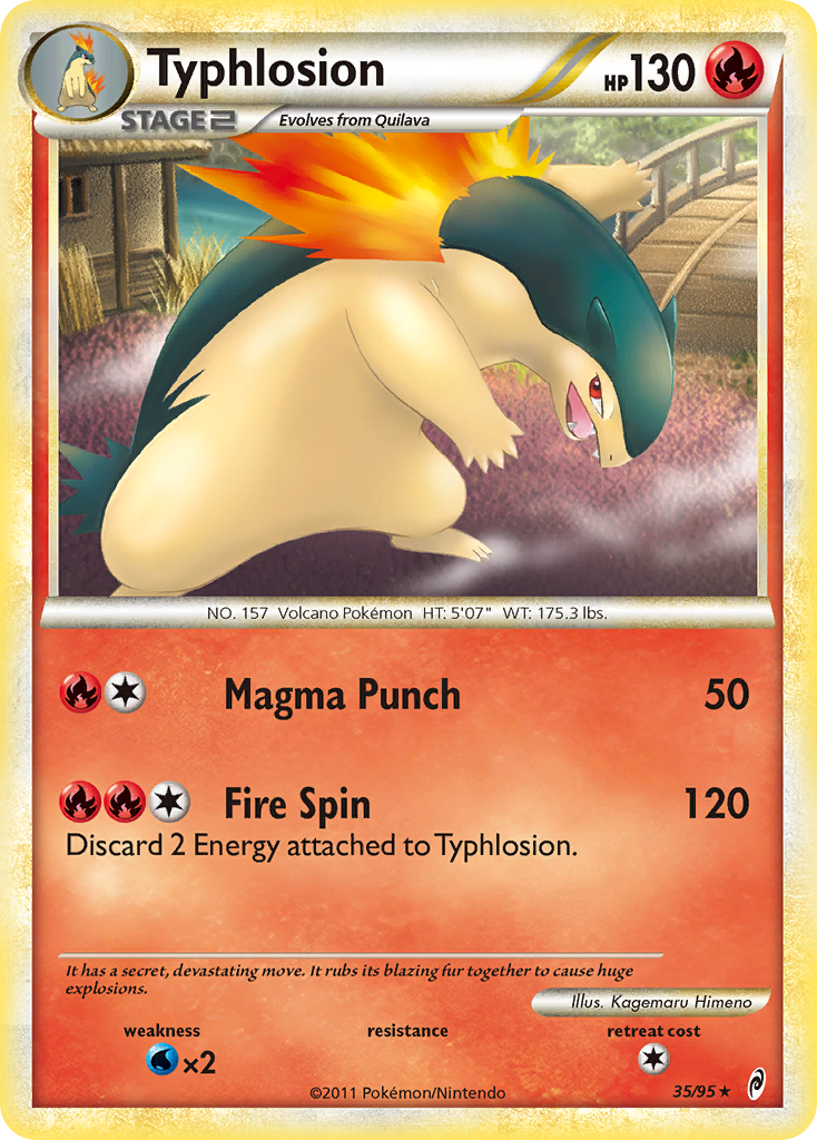 Typhlosion — illustrated card