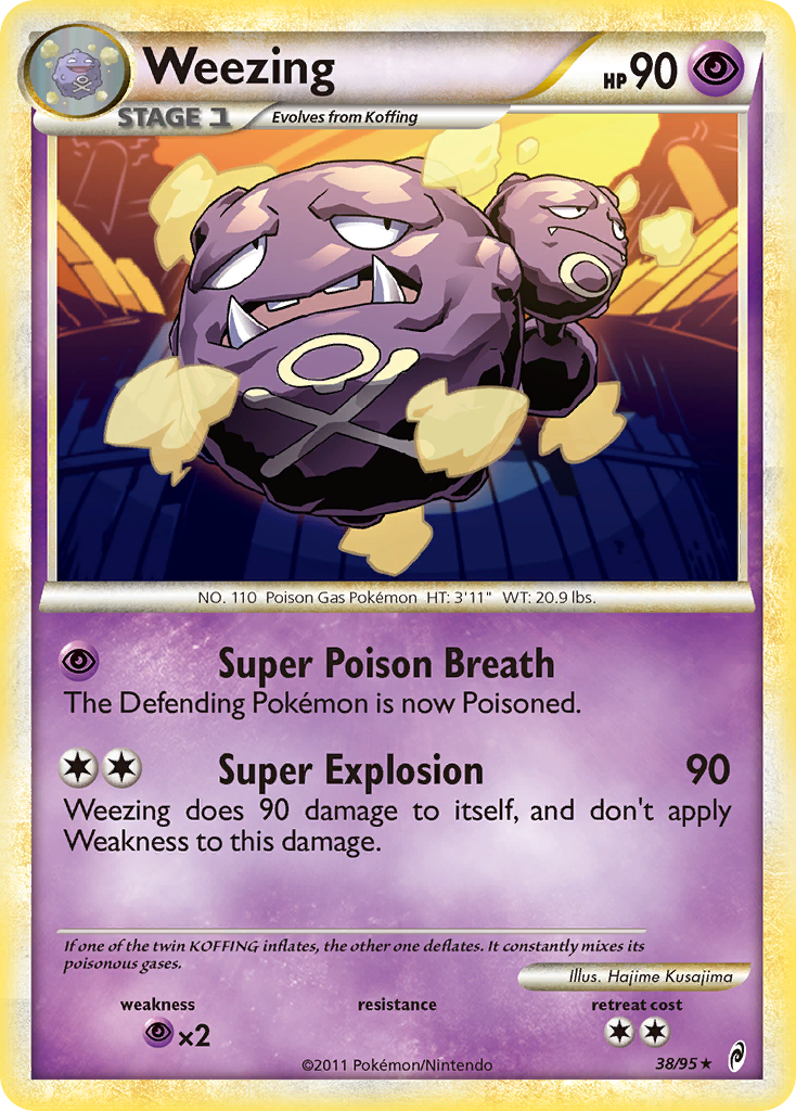 Weezing — illustrated card