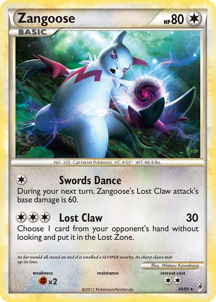 Zangoose — illustrated card