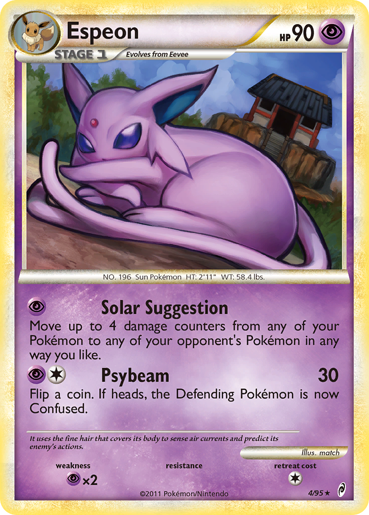 Espeon — illustrated card