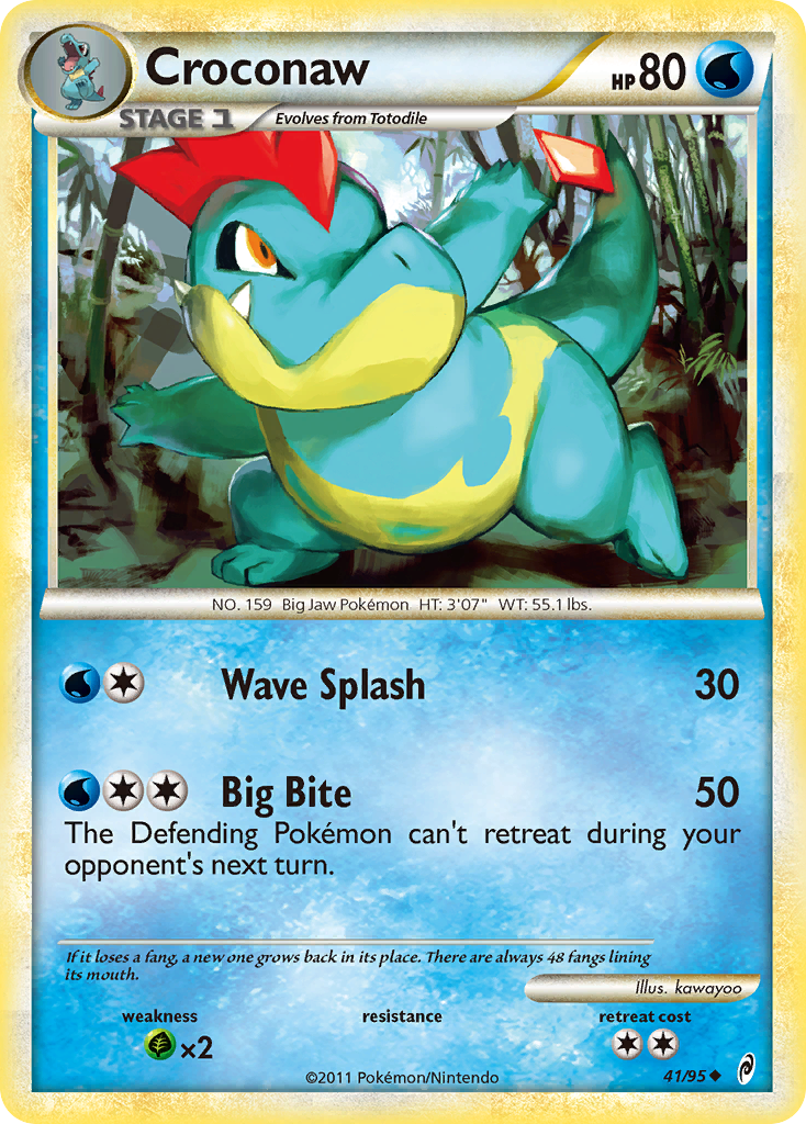 Croconaw — illustrated card