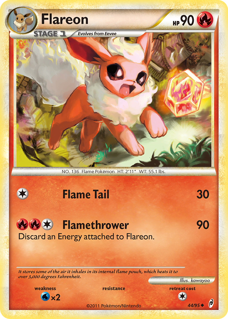 Flareon — illustrated card