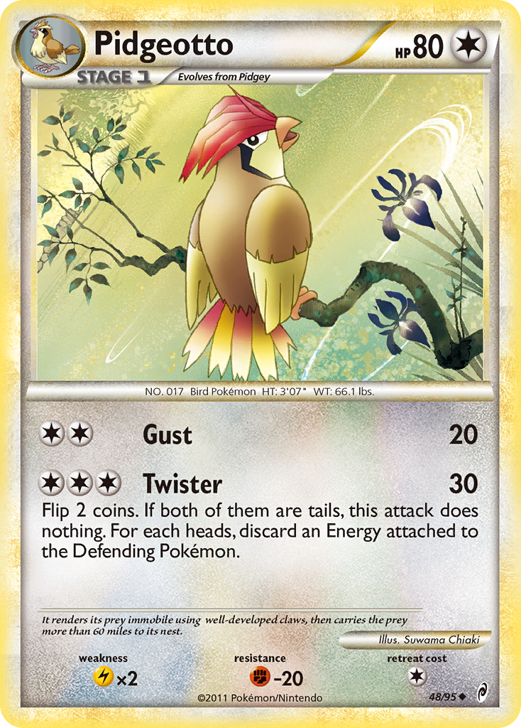 Pidgeotto — illustrated card