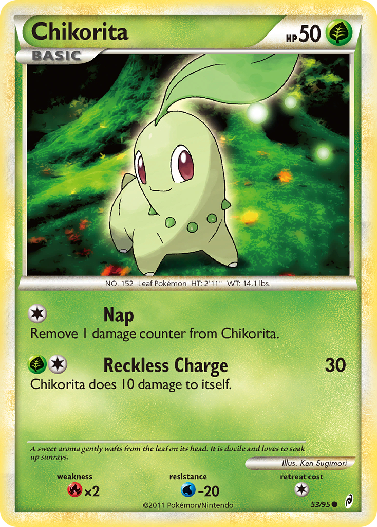 Chikorita — illustrated card