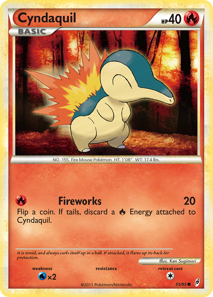Cyndaquil — illustrated card