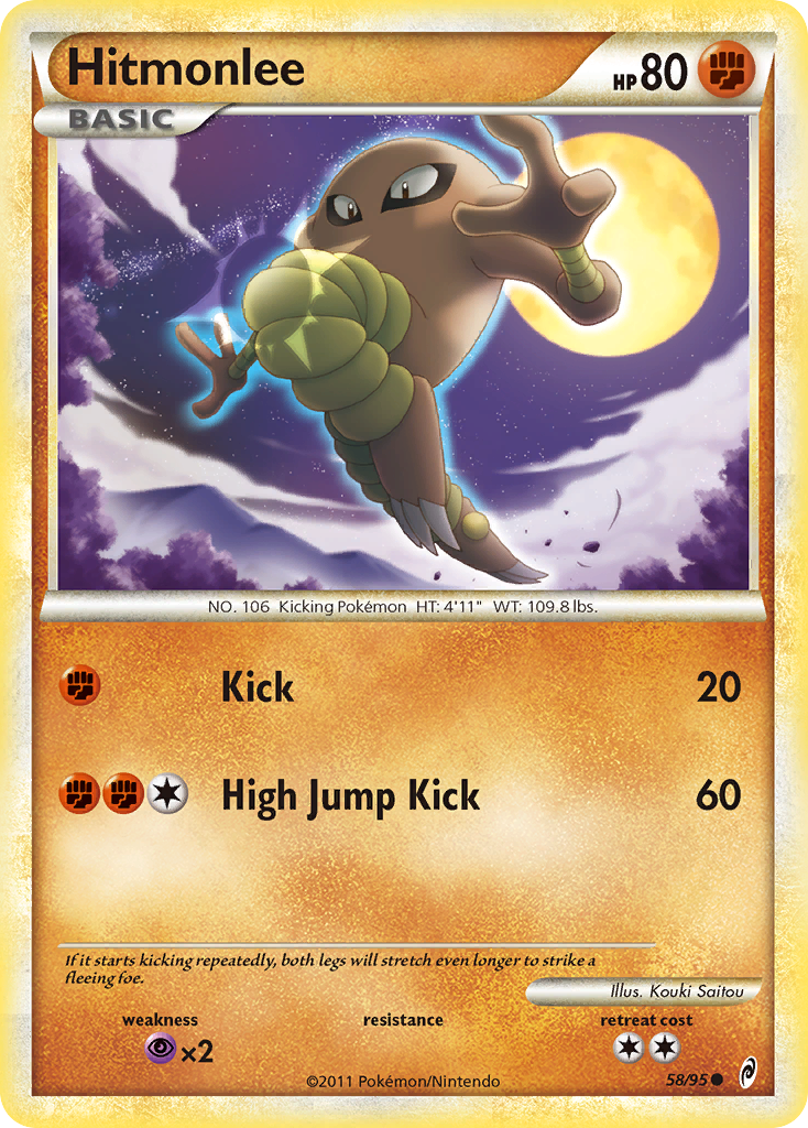 Hitmonlee — illustrated card