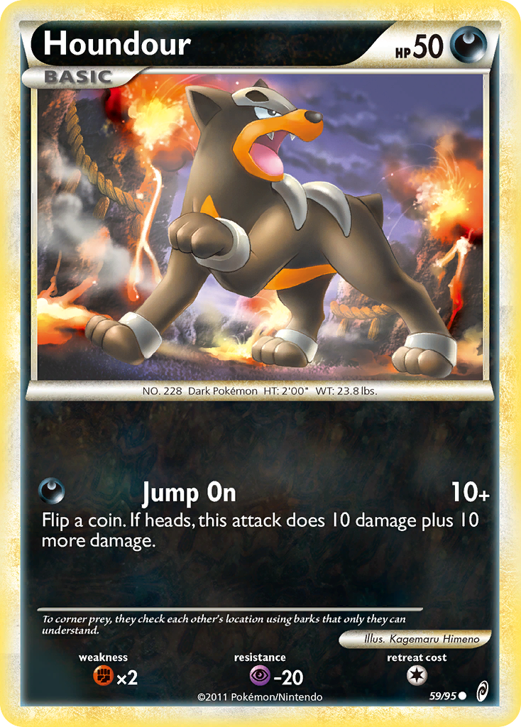 Houndour — illustrated card