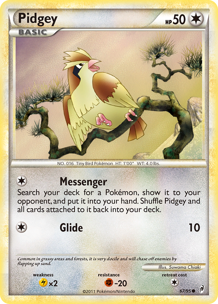 Pidgey — illustrated card
