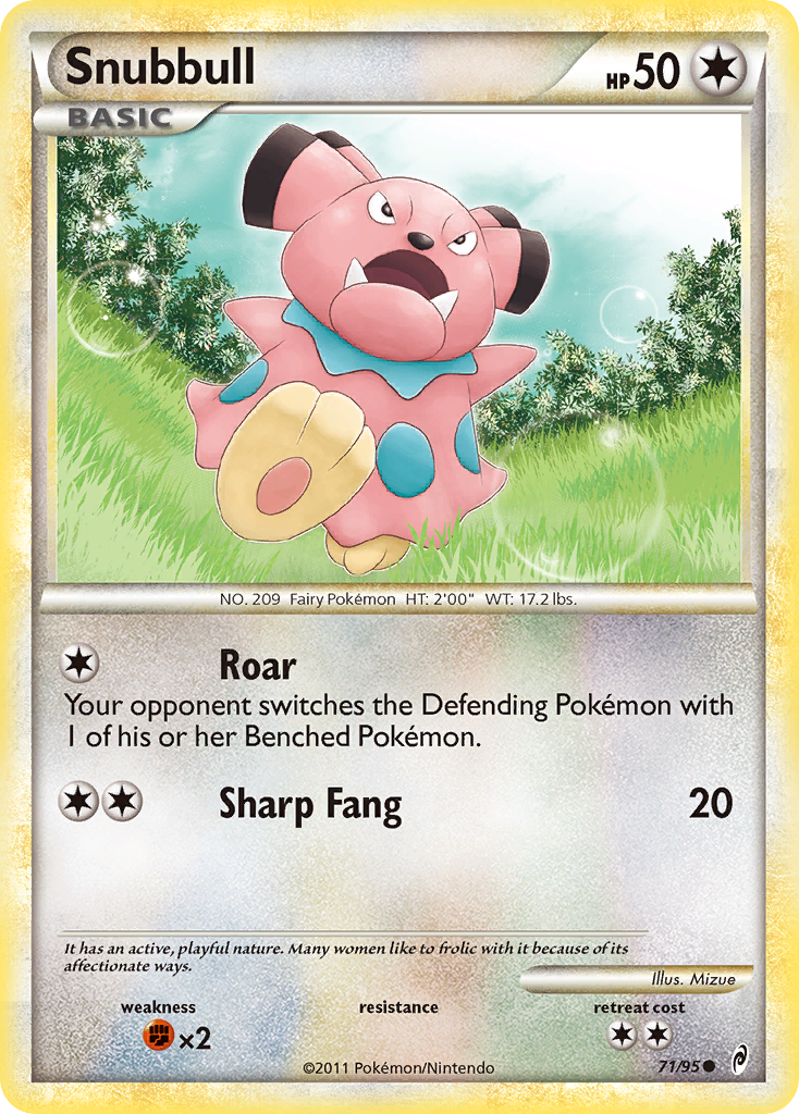 Snubbull — illustrated card