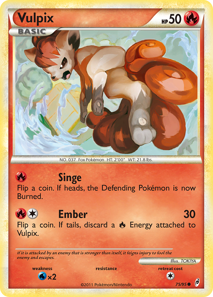 Vulpix — illustrated card
