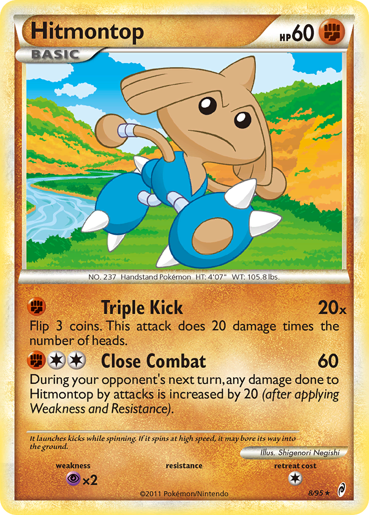 Hitmontop — illustrated card