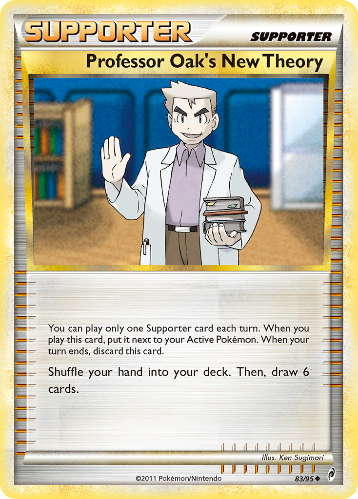 Professor Oak's New Theory — illustrated card