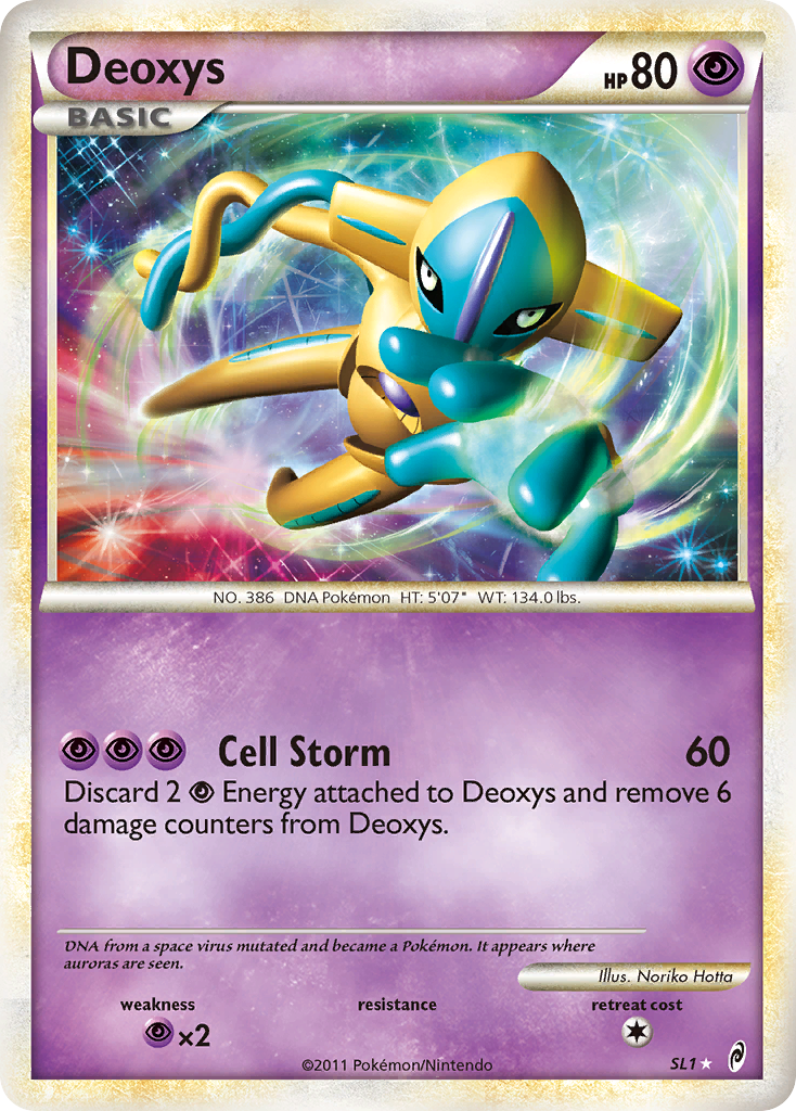 Deoxys — illustrated card