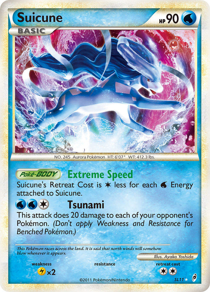 Suicune — illustrated card