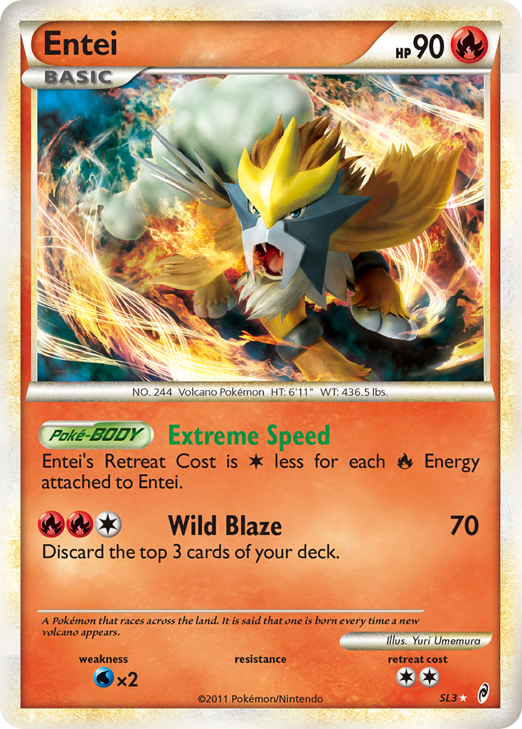 Entei — illustrated card