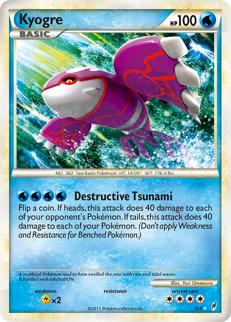 Kyogre — illustrated card