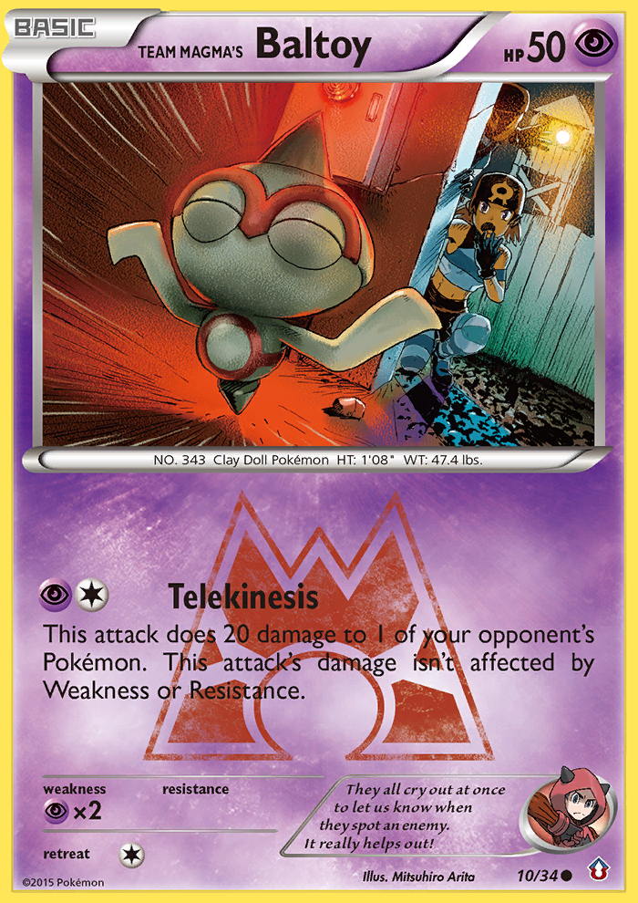 Team Magma's Baltoy — illustrated card