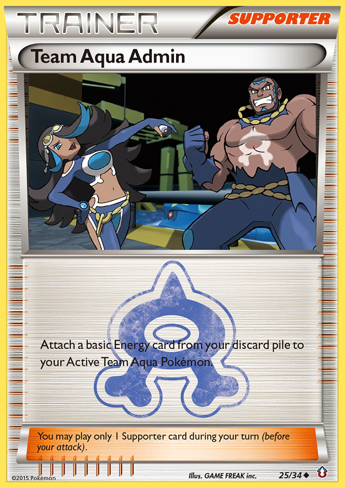 Team Aqua Admin — illustrated card