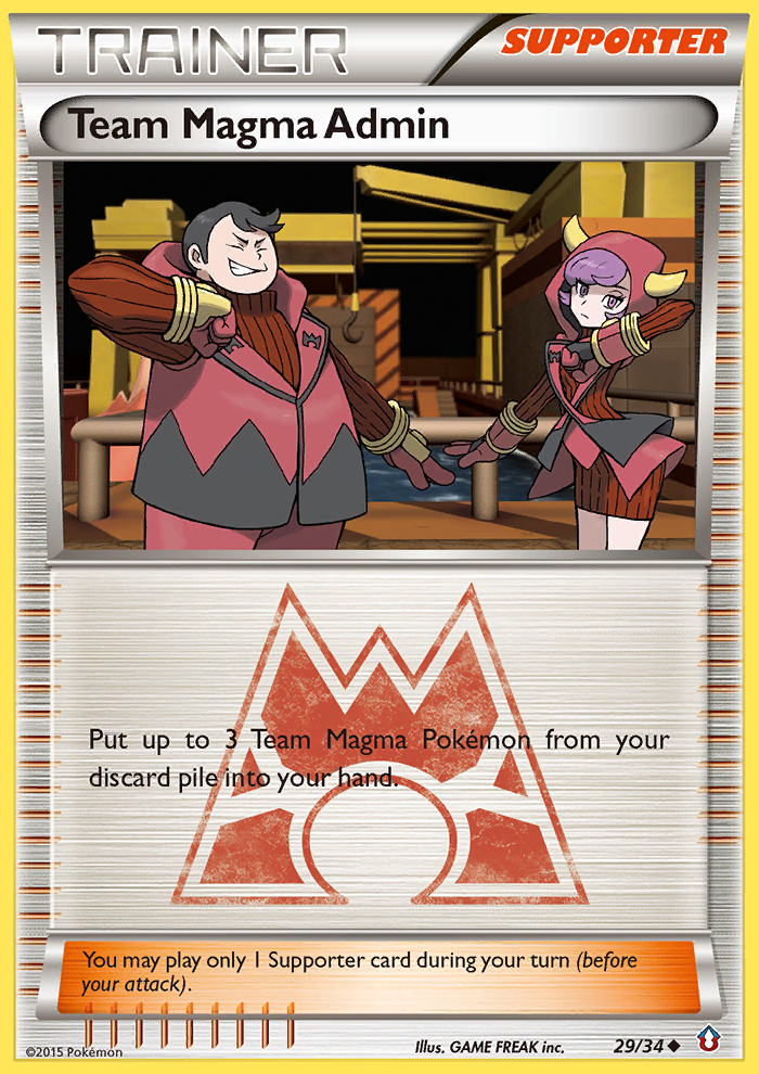 Team Magma Admin — illustrated card