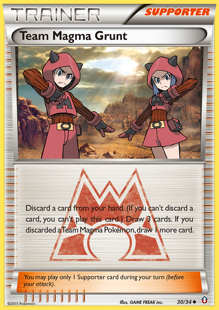 Team Magma Grunt — illustrated card