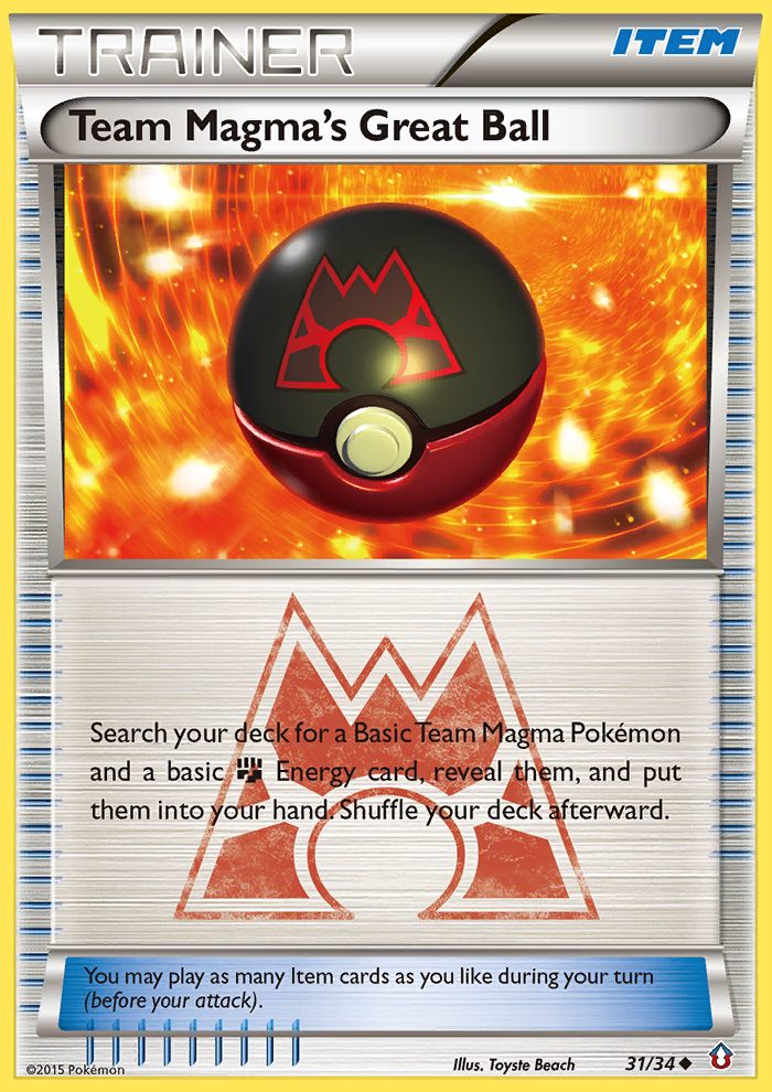 Team Magma's Great Ball — illustrated card