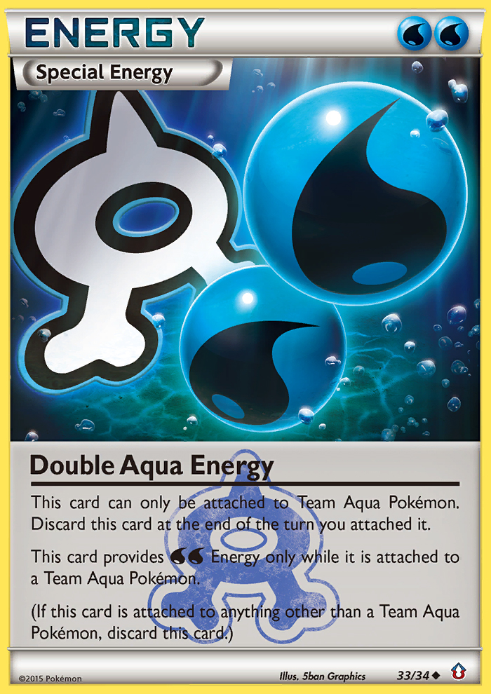 Double Aqua Energy — illustrated card