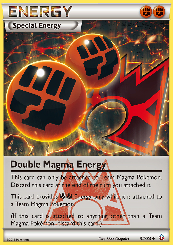 Double Magma Energy — illustrated card