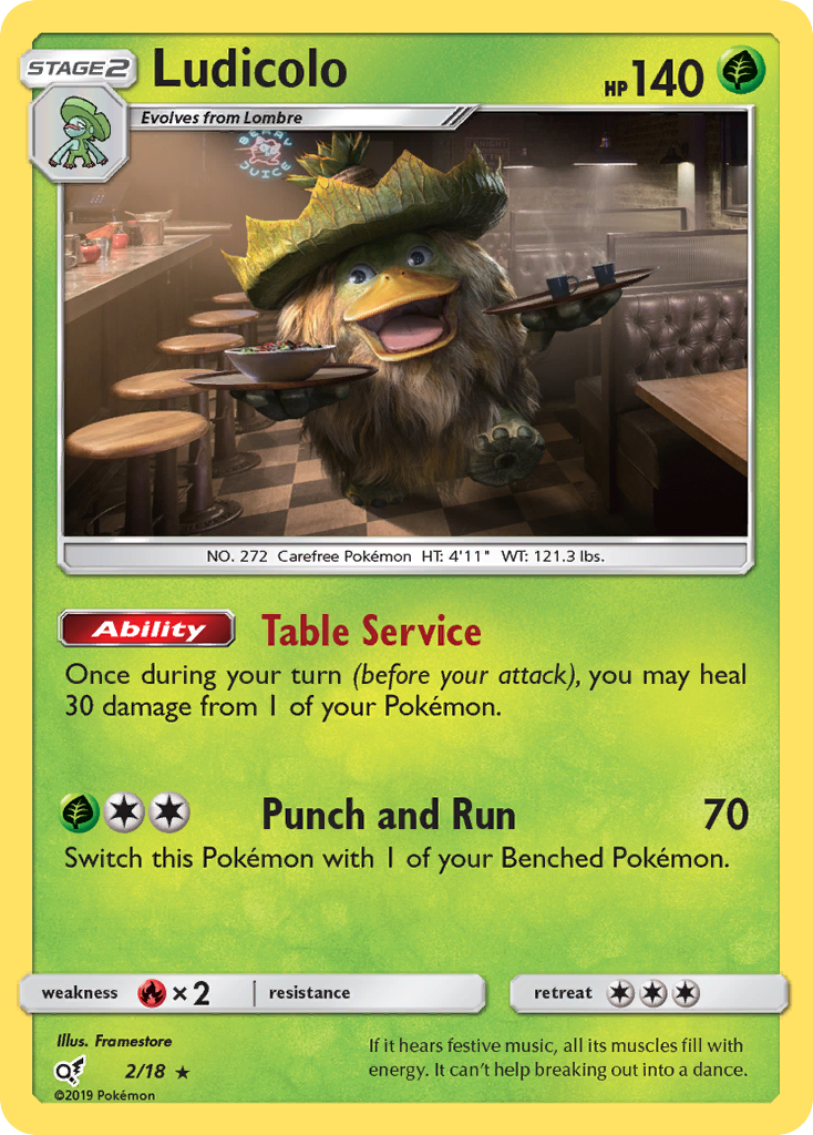 Ludicolo — illustrated card