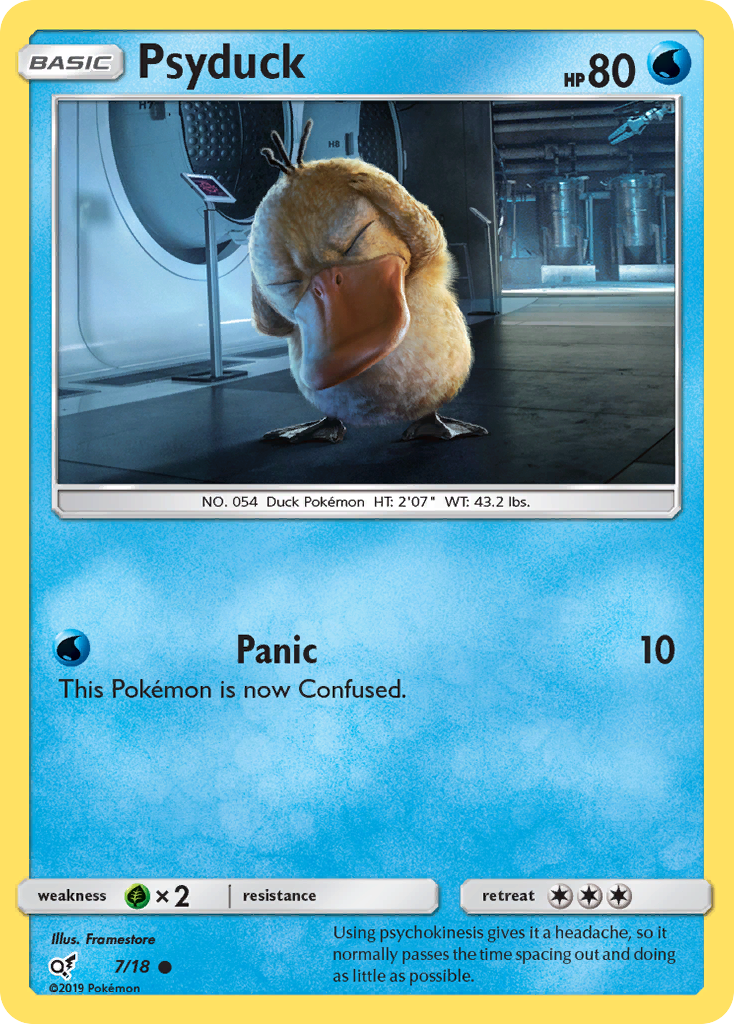 Psyduck — illustrated card