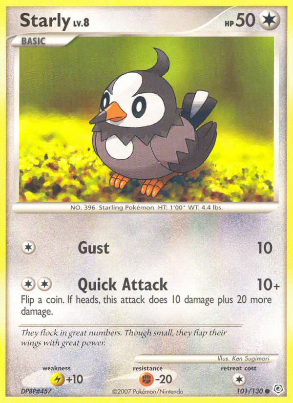 Starly — illustrated card