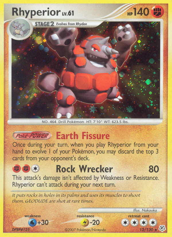 Rhyperior — illustrated card