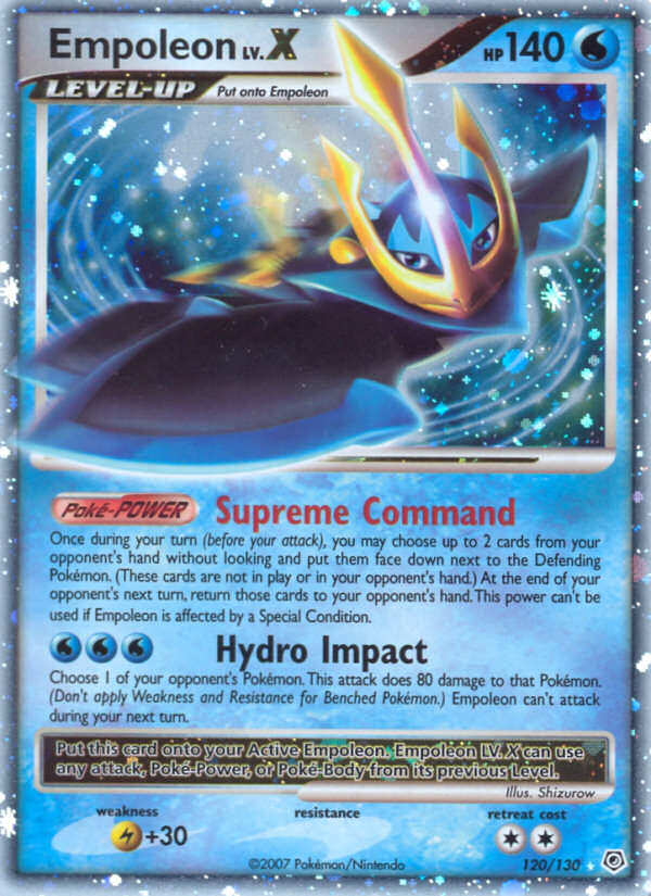 Empoleon LV.X — illustrated card