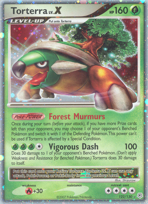 Torterra LV.X — illustrated card