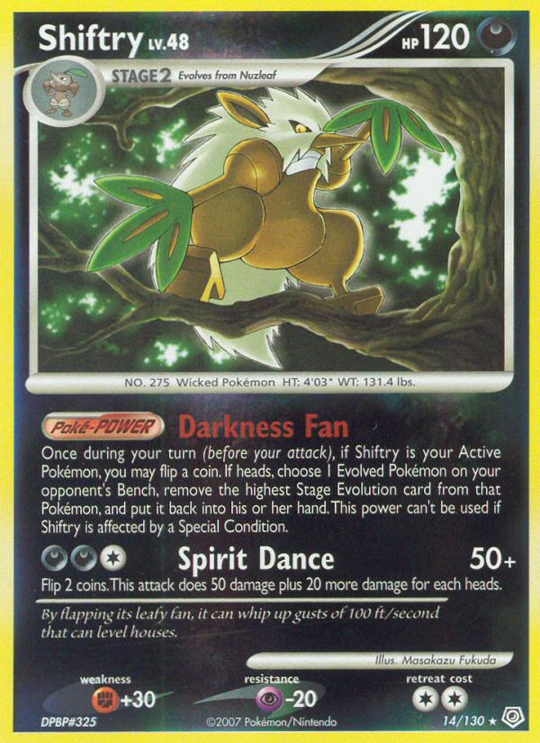 Shiftry — illustrated card