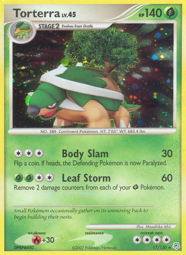 Torterra — illustrated card