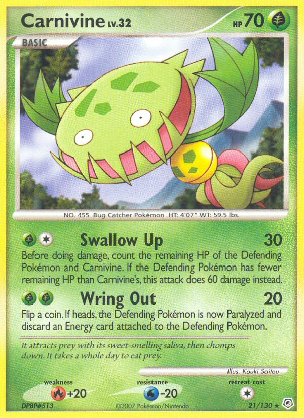 Carnivine — illustrated card