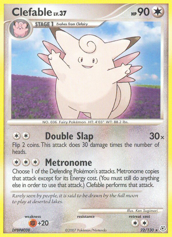 Clefable — illustrated card