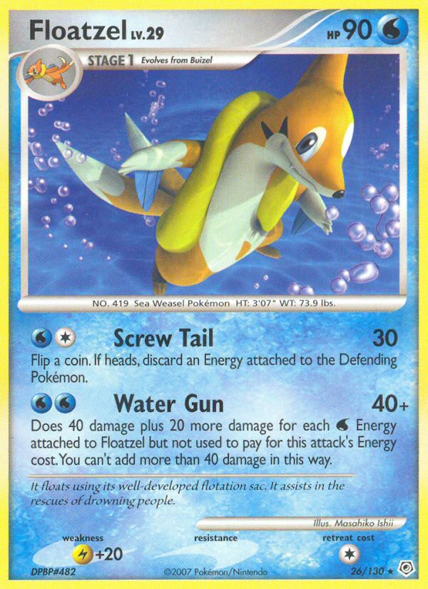 Floatzel — illustrated card
