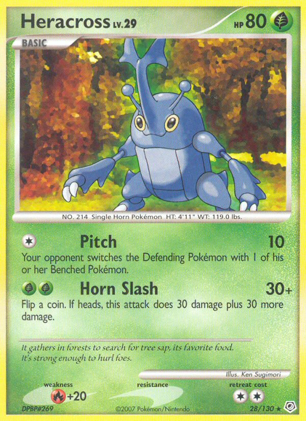 Heracross — illustrated card