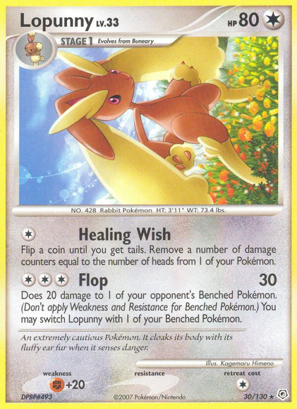 Lopunny — illustrated card